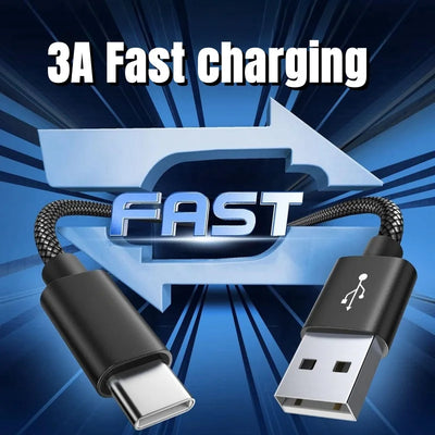 MIZIQIER 5Pack USB A to USB C Cable 3A Fast Charging Type-c Cable for iPhone 15 16 Series, Samsung Galaxy S24, S24+, Note20 More