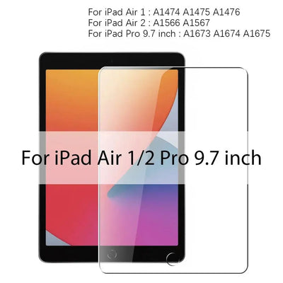 2PCS HD Tempered Glass For iPad Mini 6 Air 5 4 6 3 2 2022 Screen Protector For iPad Pro 11 12.9 7th 8th 10th 9th Gen 10.2 2022