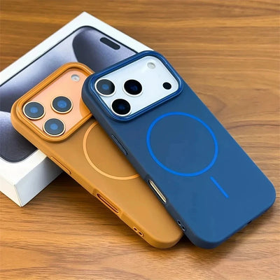 Luxury Matte Magnetic For Magsafe Wireless Charge Soft TPU Case For iPhone 18 17 16 15 14Plus 13 12 11 Pro Max Air Silicon Cover