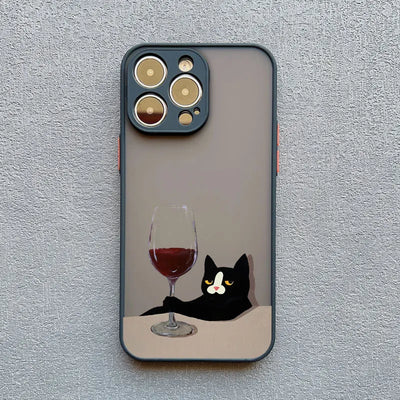 Funny Cat Daily Life Phone Case For iPhone 16 17 Pro Max Cases 11 12 14 Pro Max Mini 13 15 Plus XR Shockproof Back Covers