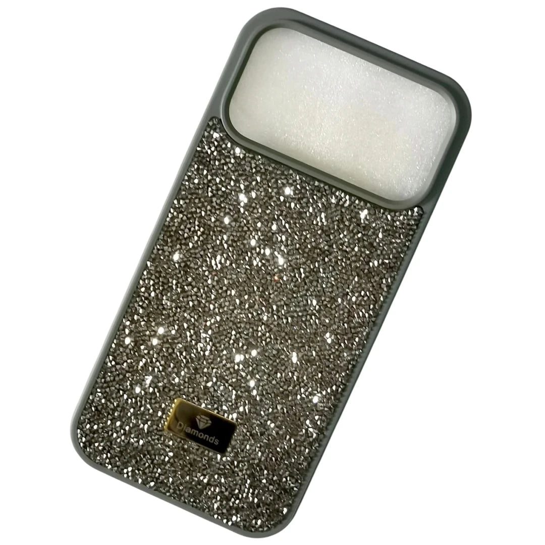 Gold Diamond Bling Multicolored Rhinestones Case For iPhone 17 16 15 14 Plus+ 13 12 Pro Max 17e 16e Air Glitter Protection Cover