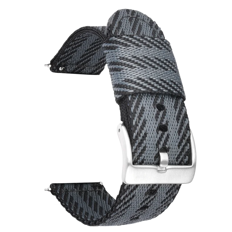 18mm 20mm 22mm 24mm Nylon Weave Strap Men Women Sport Quick Release Bracelet for Seiko Omega for Huawei Samsung Smart Watch Band