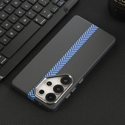 Luxury Kevlar Aramid Fiber Case For Samsung Galaxy S22 S23 S24 S25 S26 Ultra Plus Magnetic Carbon Fiber Phone Cover For S26 Plus