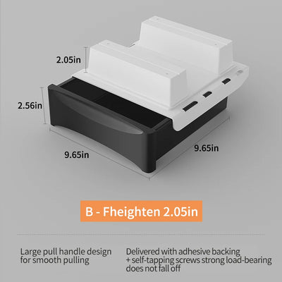 Small Under Desk Storage Cabinet with Mobile Pedestal, Hidden Drawer and Cable Management for Efficient Workspace Setup