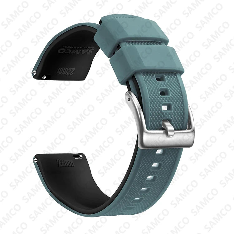 Quick Release Rubber Watch Strap Silicone Watch Band 18mm 20mm 22mm  Huawei ,Samsung Galaxy, Garmin, Watch Replacement Watchband
