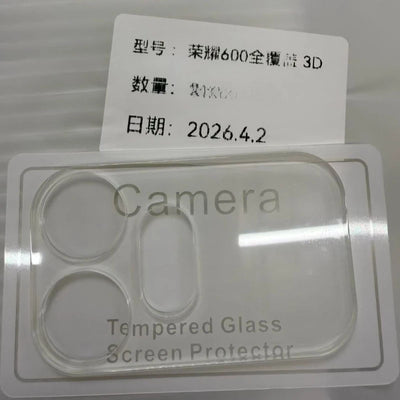 3D Camera Lens Protector for Honor 600 Pro Lens Cover Screen Protector For Honor600 600Pro Lens Tempered Glass Film