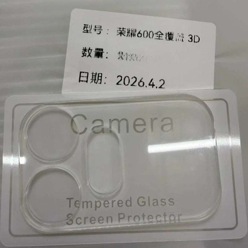 3D Camera Lens Protector for Honor 600 Pro Lens Cover Screen Protector For Honor600 600Pro Lens Tempered Glass Film