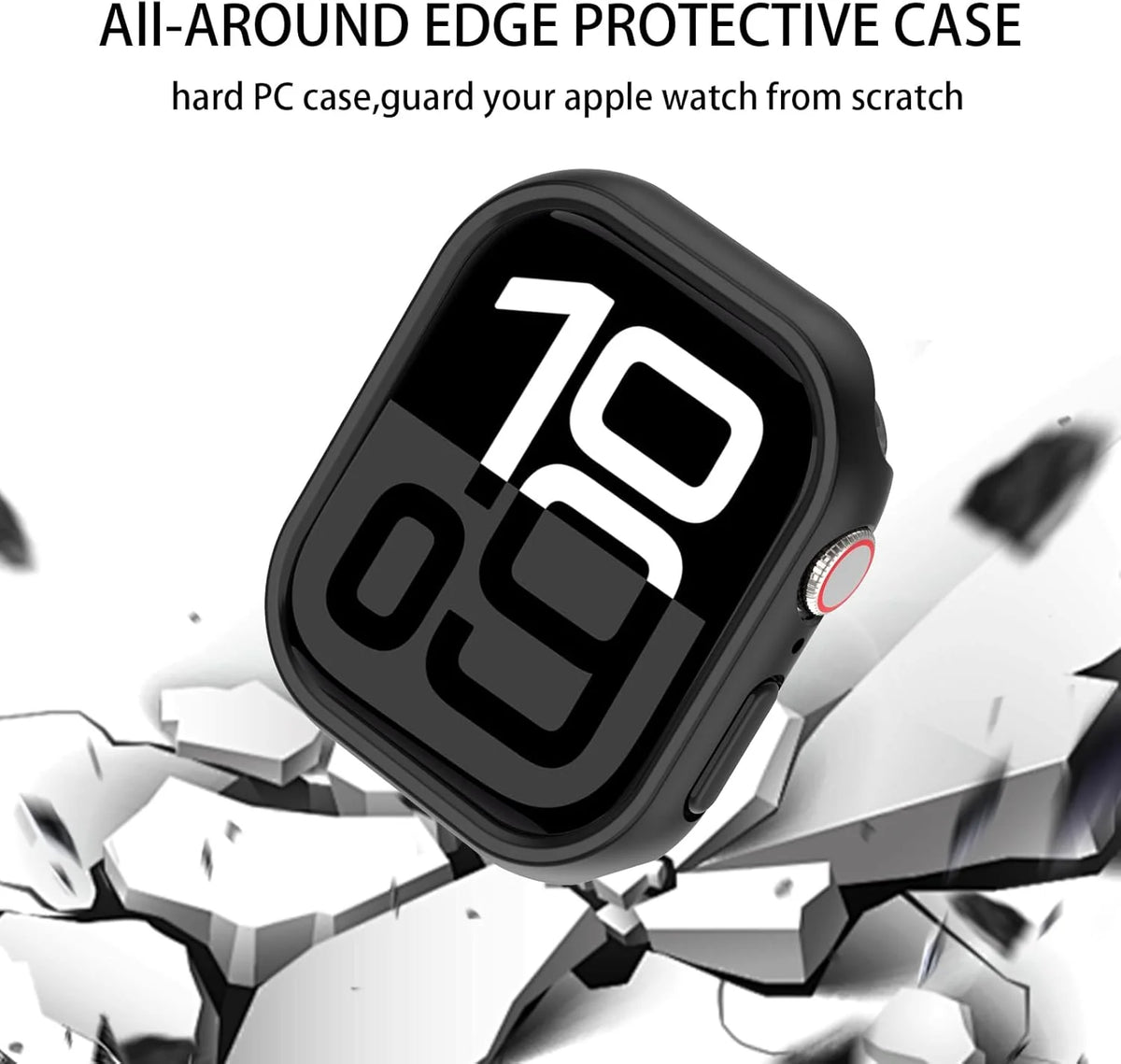 Cover for Apple Watch Case 12 10 11 46mm 44mm 40mm 42mm 38mm Accessories PC Protector Bumper iWatch Series 8 7 SE 3 9 45mm 41mm