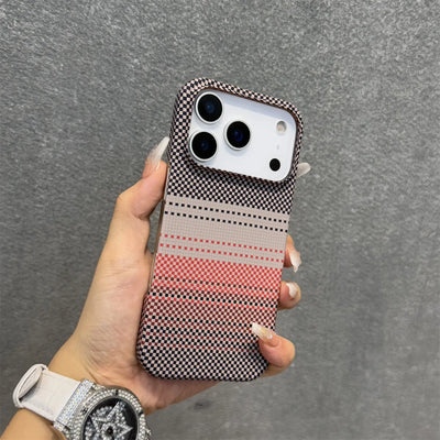 Frameless Carbon Fiber Kevlar For Magsafe Magnetic Phone Case For iPhone 17 Air 16 15 14 13 12 Plus 17 Pro Max PC Texture Cover
