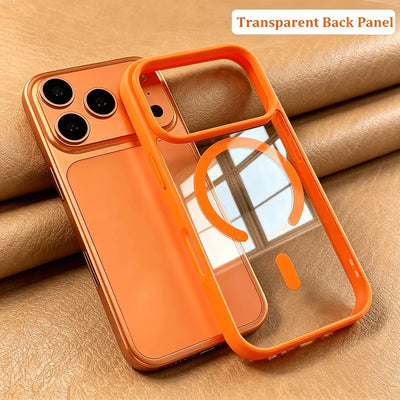 Luxury Candy Bumper Shockproof Phone Cases For iPhone 17 16 15 14 18 Pro Max 17Pro 18Pro For Magsafe Magnetic Clear Back Cover