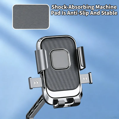 Motorcycle And Bicycle Mobile Phone Holder Free Rotation Mobile Phone Navigation Holder Riding Shockproof Universal For All Mode