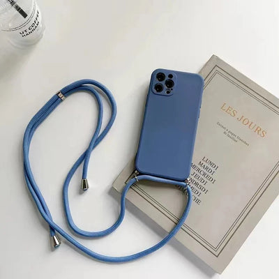 Necklace Strap Cord Crossbody Lanyard Silicone Case For Google Pixel 7 6 8 9 10 Pro XL 7A 6A 9A Cover Pixel 8 Pro 8A 10a Funda