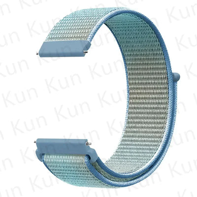 20mm 22mm Band For Samsung Galaxy Watch 6/5/4/5pro/4/6 Classic/active 2 Nylon loop sport bracelet huawei watch GT 4-2-2e-3 Strap