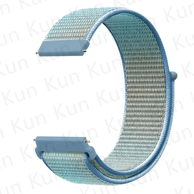 20mm 22mm Band For Samsung Galaxy Watch 6/5/4/5pro/4/6 Classic/active 2 Nylon loop sport bracelet huawei watch GT 4-2-2e-3 Strap