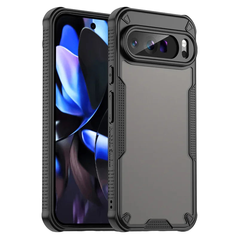 Luxury Matte Hybrid Rugged Protective Cover For Google Pixel 10 9 Pro XL 8 Pro 9A 8A Simple Case Shockproof Coque Fundas Capa