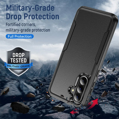 Armor Case for Samsung Galaxy S24 FE S22 S23 Plus S21 S25 Ultra Edge A54 A16 5G A56 A36 A26 A55 Hard PC+TPU Protector Back Cover