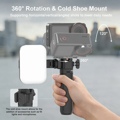 Mini Extension Tripod with Magnetic Quick Release For DJI Osmo Action 5 Pro/4/3, Osmo 360, 2-in-1 Extendable Selfie Stick Tripod