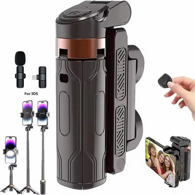 MEUYAG 2026 New Tripod, Phone Stand with Bluetooth Shutter, Wireless Selfie Stick Brackets with Phone Holder for Smartphone Came