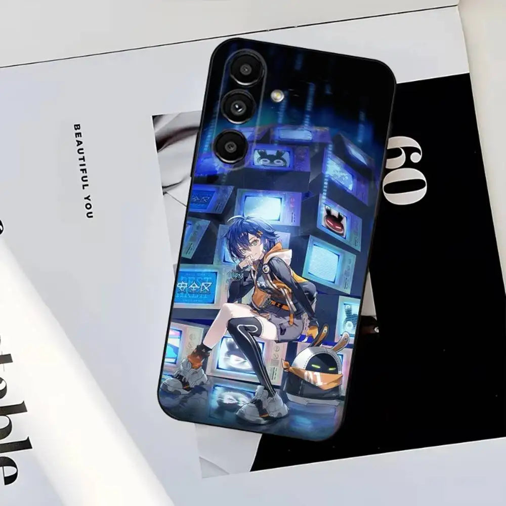 Zenless Zone Zero Phone Case For Samsung S26 S25 S24 S23 A56 A71 PLUS ULTRA,Soft Silicone Black Cover
