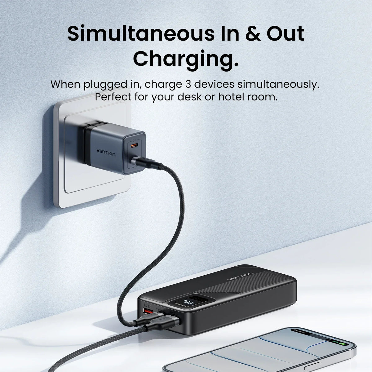 [CCC Certification] Vention Power Bank 22.5W Fast Charge 20000mAh Portable PowerBank for iPhone Xiaomi External Battery Charger