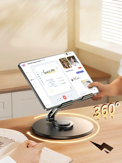 360° Rotatable Metal Foldable Stand - Universal for Phone iPad Kindle