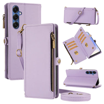 Flip Cover Protective Case for Redmi Note 8/9/10/11/12/13/14/15Pro with Multiple Card Slots, Crossbody Strap, Wallet Phone Case, Zipper Coin Pocket, Stand, Faux Leather Protective Cover