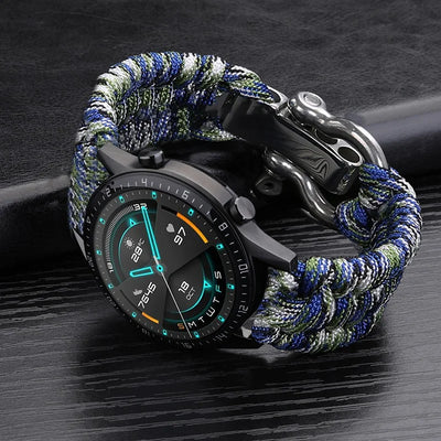 20mm 22mm 24mm Weave Nylon Sport Watch Strap for Men Women Universal Watch Band Bracelet Accessories with Tool