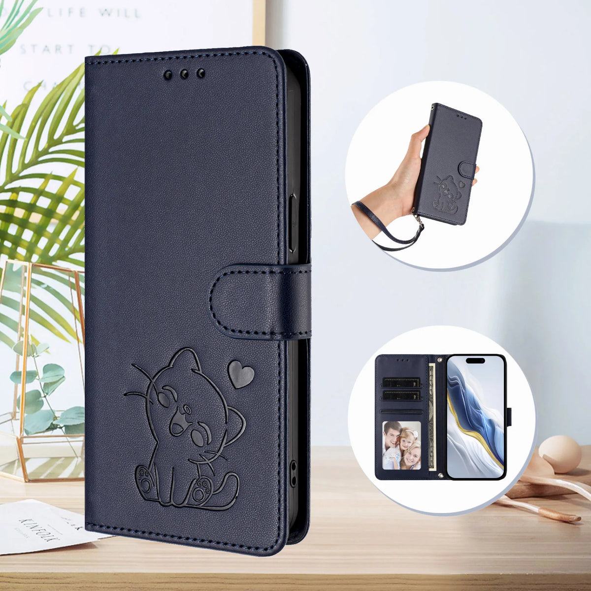 Case on For Samsung Galaxy S10 S9 S8 Plus S10E Lite S7 Edge Phone Case Wallet Flip Phone Cover Luxury Leather Card Holder Fundas