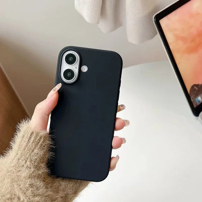 Liquid Silicone Mobile Phone Case for Apple iphone 16 15 14 13 12 11 Pro 13 mini X XR Xs Max Matte Shockproof Cover Cases
