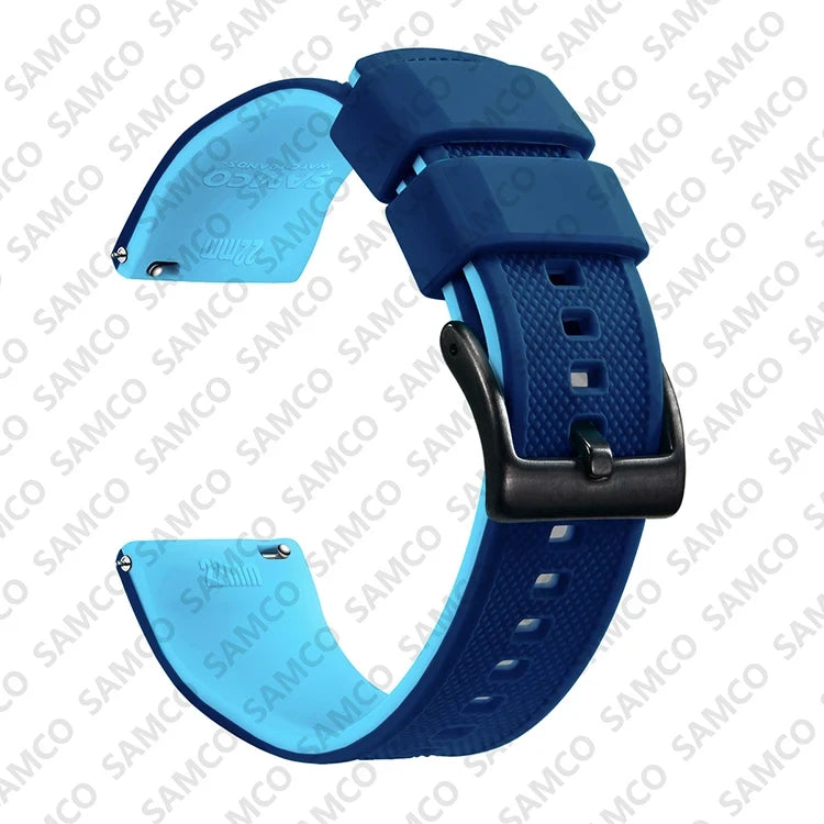 Quick Release Rubber Watch Strap Silicone Watch Band 18mm 20mm 22mm  Huawei ,Samsung Galaxy, Garmin, Watch Replacement Watchband