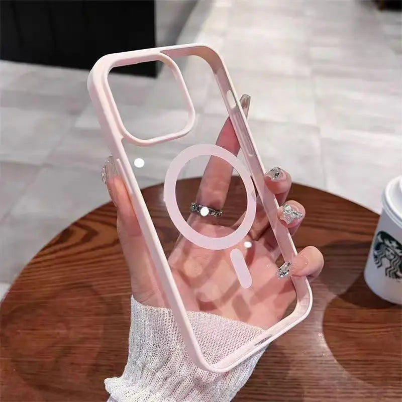 For Magsafe Wireless Charging Candy Color Matte Case For iPhone 18 17 16 15 14 13 12 Pro Max 16Plus Air 11 Magnetic Bumper Cover