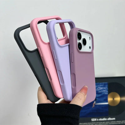 Magnetic Liquid Silicone Case for iPhone 18 17 Pro 17 Pro Max 16 15 14 For Magsafe Big Camera Hole Cover Shockproof Protective