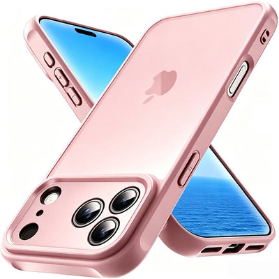 Phone case for iphone 18 Pro Max 18Pro 17 17e 17Pro iphone17 Air Translucent Matte Back & TPU Side Shockproof Proteciton cover