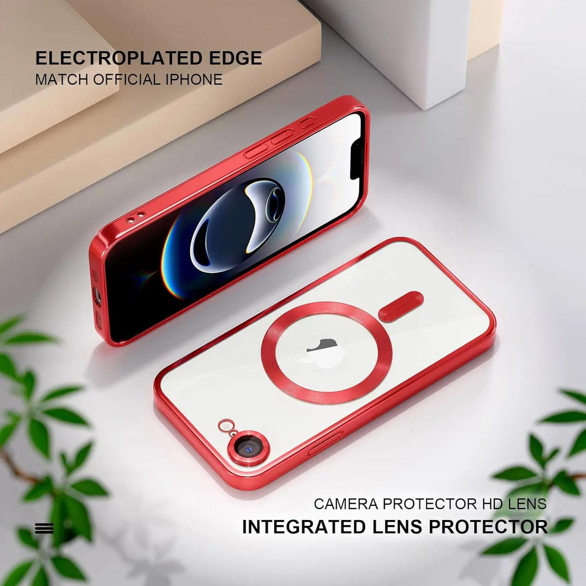 Magnetic Official Titanium Case for iphone 17e / 16e with 1 Screen Protector Camera Cover Metallic Glossy Luxury