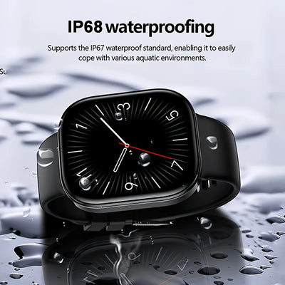 Smart Watch With Wireless Calling, 1.88 TFT Display, Multiple Sports Modes, Call and Message Notifications, AI Voice Control, Sleep & Music Monitoring, Remote Camera, Alarm Clock, Calculator, USB Rechargeable Lithium Polymer