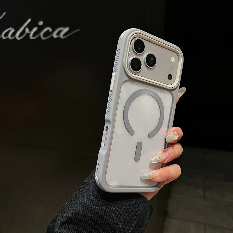 Original Transparent Shockproof For Magsafe Case For iPhone 18 17 Air 16 15 14 13 12 11 Pro Max Magnetic Wireless Charge Cover