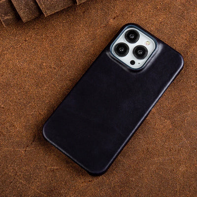 Oil Wax Luxury Genuine Leather Cover Case for Iphone 14 13 12 18 Pro Max 16 Case for Iphon Aesthetic Vintage Retro with 8 Colour