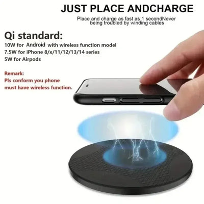 15W Fast Wireless Charger Pad For iPhone 17 16 15 14 13 Pro Max For Samsung Galaxy S25 Xiaomi Wireless Charging Station Chargers