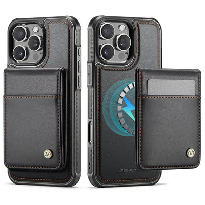 Magnetic 2 in 1 Detachable for iPhone 16/15/14 Pro Max 16 Plus Wallet Case with Card Holder,Magnetic Flip Kickstand Credit Slots