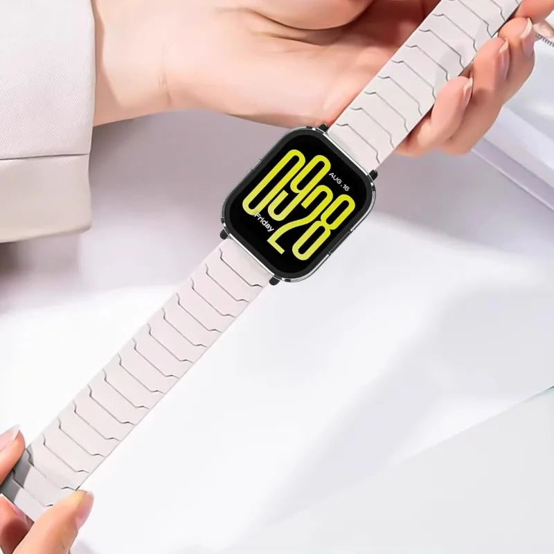 Silicone Strap+Case for Xiaomi Redmi Watch 5 Active/5Lite Magnetic Band Full Cover Bumper for Redmi Band 5 Lite Shell Bracelet