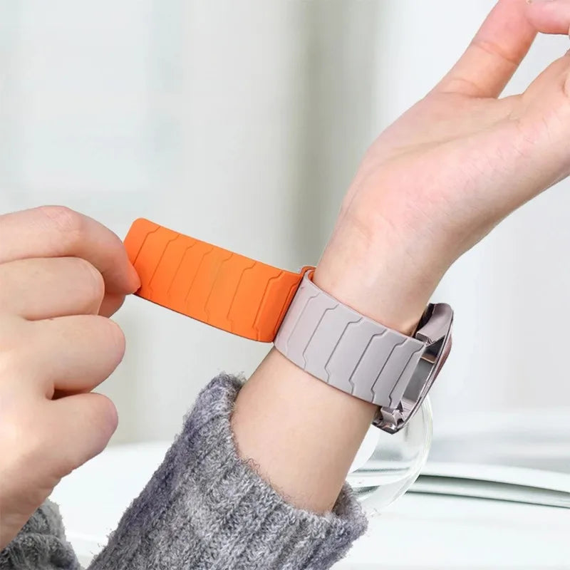Silicone Strap+Case for Xiaomi Redmi Watch 5 Active/5Lite Magnetic Band Full Cover Bumper for Redmi Band 5 Lite Shell Bracelet