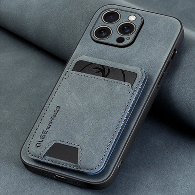 Luxury leather card holder phone case for iPhone 16E 16 17 15 14 13 11 Pro max wallet card bag PU leather shockproof back cover
