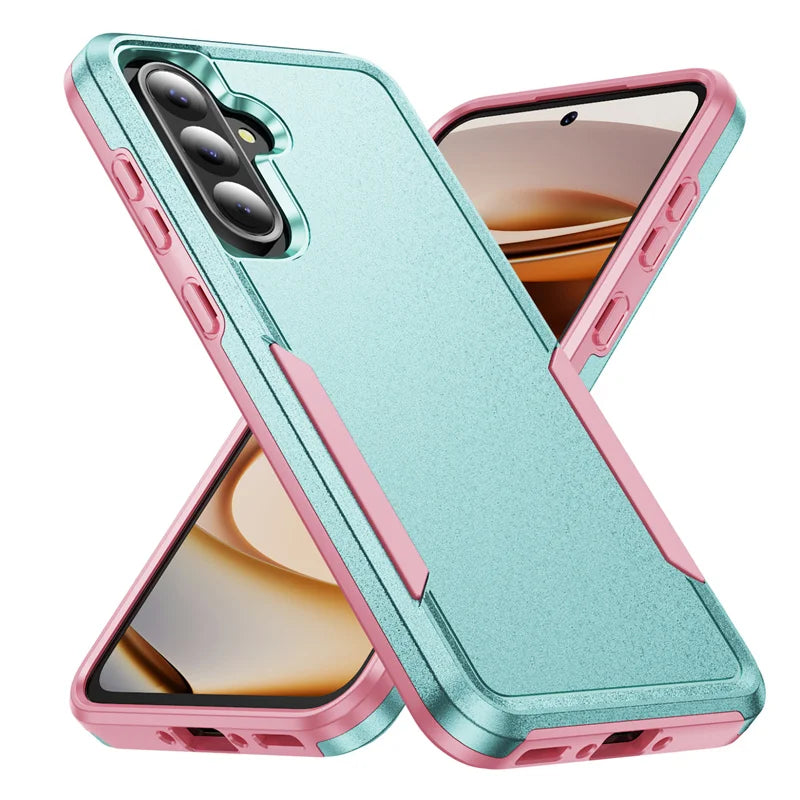 Armor Case for Samsung Galaxy S24 FE S22 S23 Plus S21 S25 Ultra Edge A54 A16 5G A56 A36 A26 A55 Hard PC+TPU Protector Back Cover