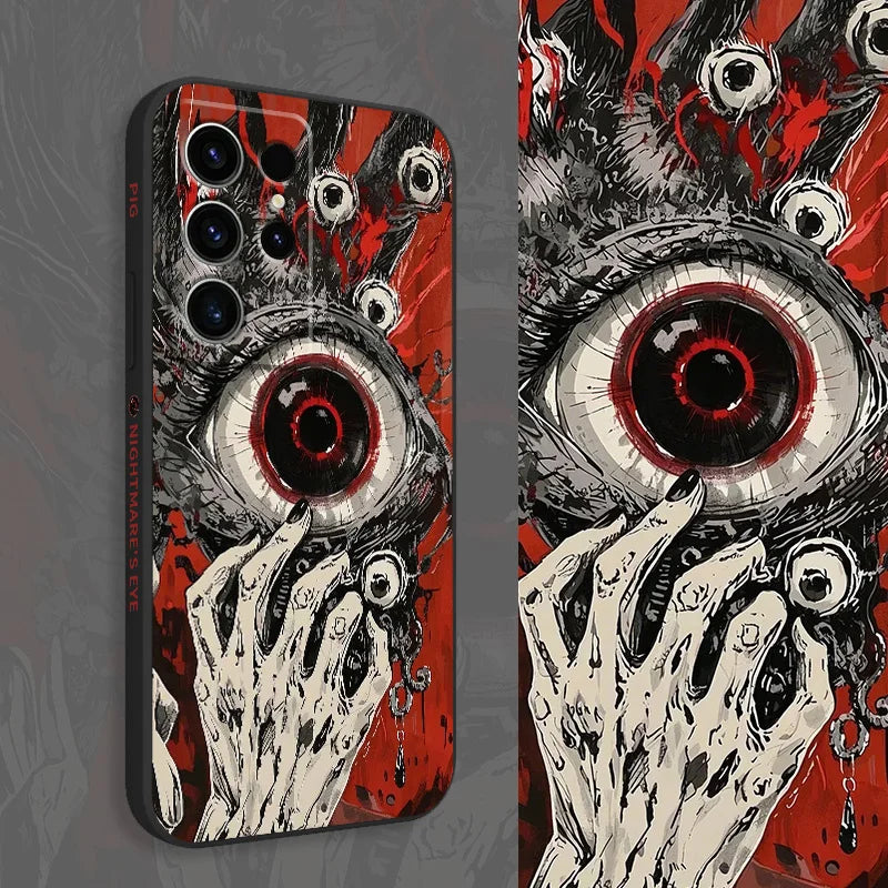 Devil Eye Phone Case For Samsung Galaxy S25 S24 S23 S22 S21 S20 S10 S10E Ultra Plus FE Note 20 Ultra Plus Cover