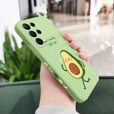 Avocado Family Phone Case For Samsung Galaxy S25 FE S24 S23 S22 S21 S20 Ultra Plus FE S10 S9 S10E Note 20 Ultra 10 9 Plus Cover