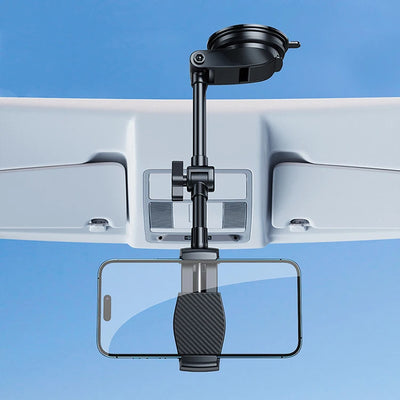 Eary Car Phone Mount Dashboard Windshield Holder With Strong Suction Cup Adjustable Arm 360°Rotation Car Bracket for All Phones