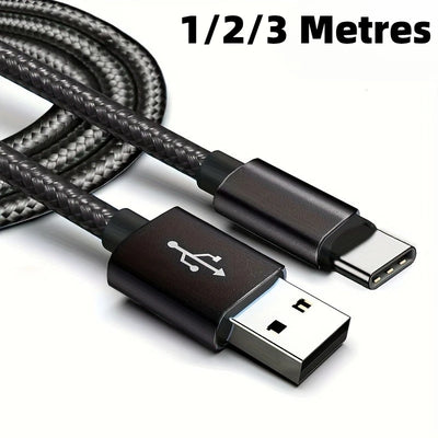 USB Type C Cable for Fast and Safe Charging Is Suitable for Mobile Phone Charging Cables