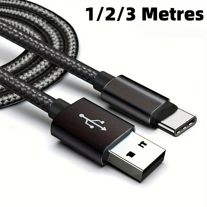USB Type C Cable for Fast and Safe Charging Is Suitable for Mobile Phone Charging Cables