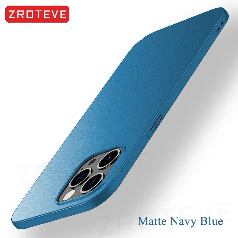 For iPhone 16 15 14 13 12 Pro Max Case ZROTEVE Luxury Slim Matte Hard PC Cover For iPhone16 iPhone14 iPhone15 Plus Phone Cases