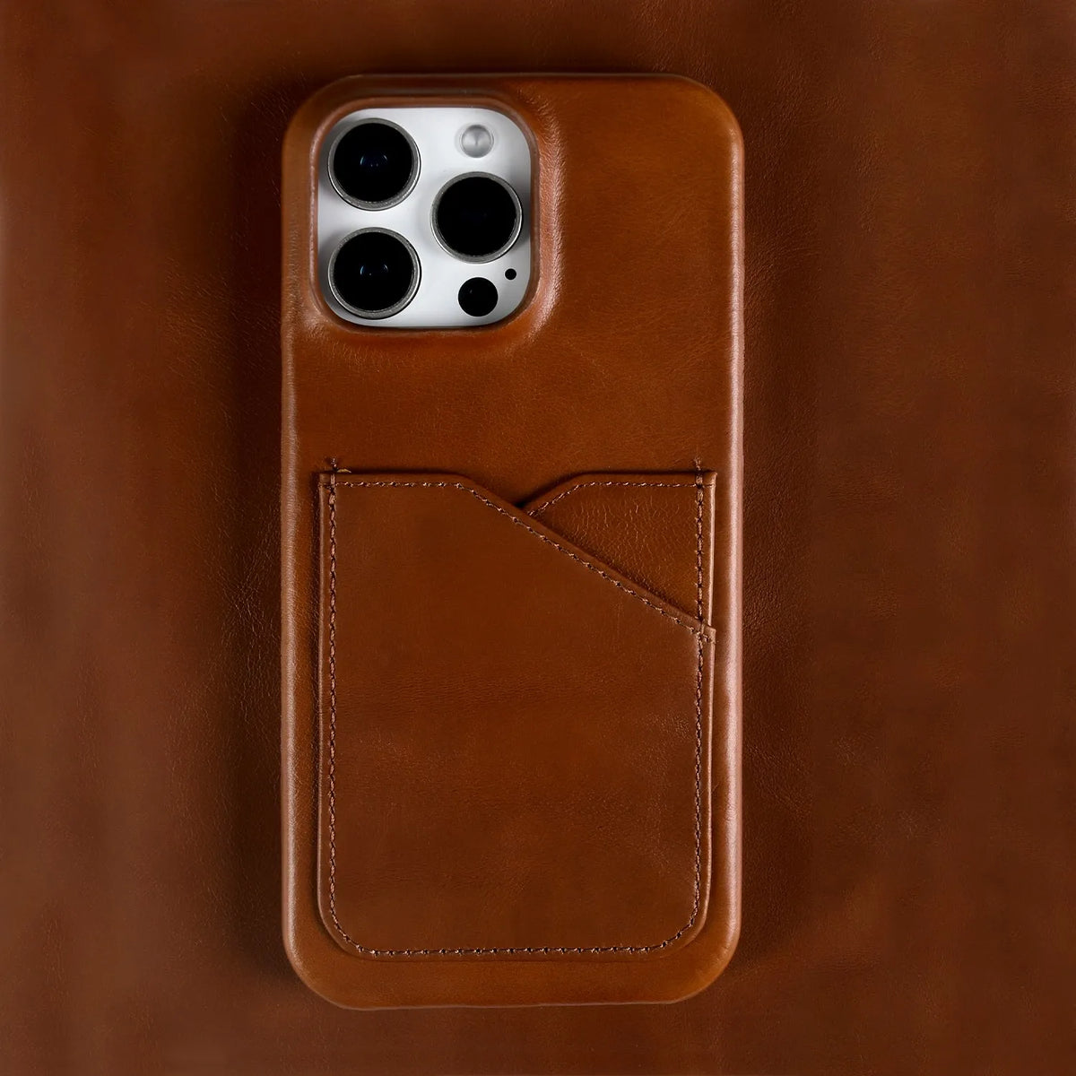 Premium Card Slot Genuine Leather Case for Iphone 18 Pro Max Cases 15 17pro 16pro 12 11 Aesthetic Vintage Phone Back Cover Coque